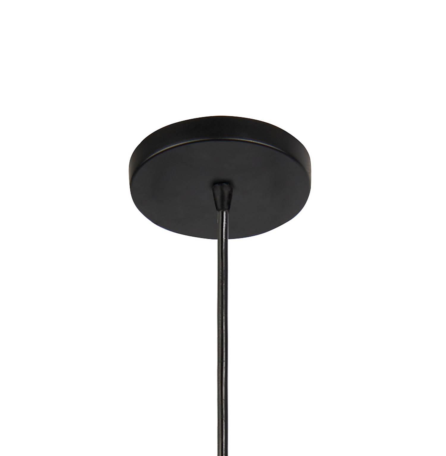 Squiggle Pendant Lamp Steel Black 1-light 2