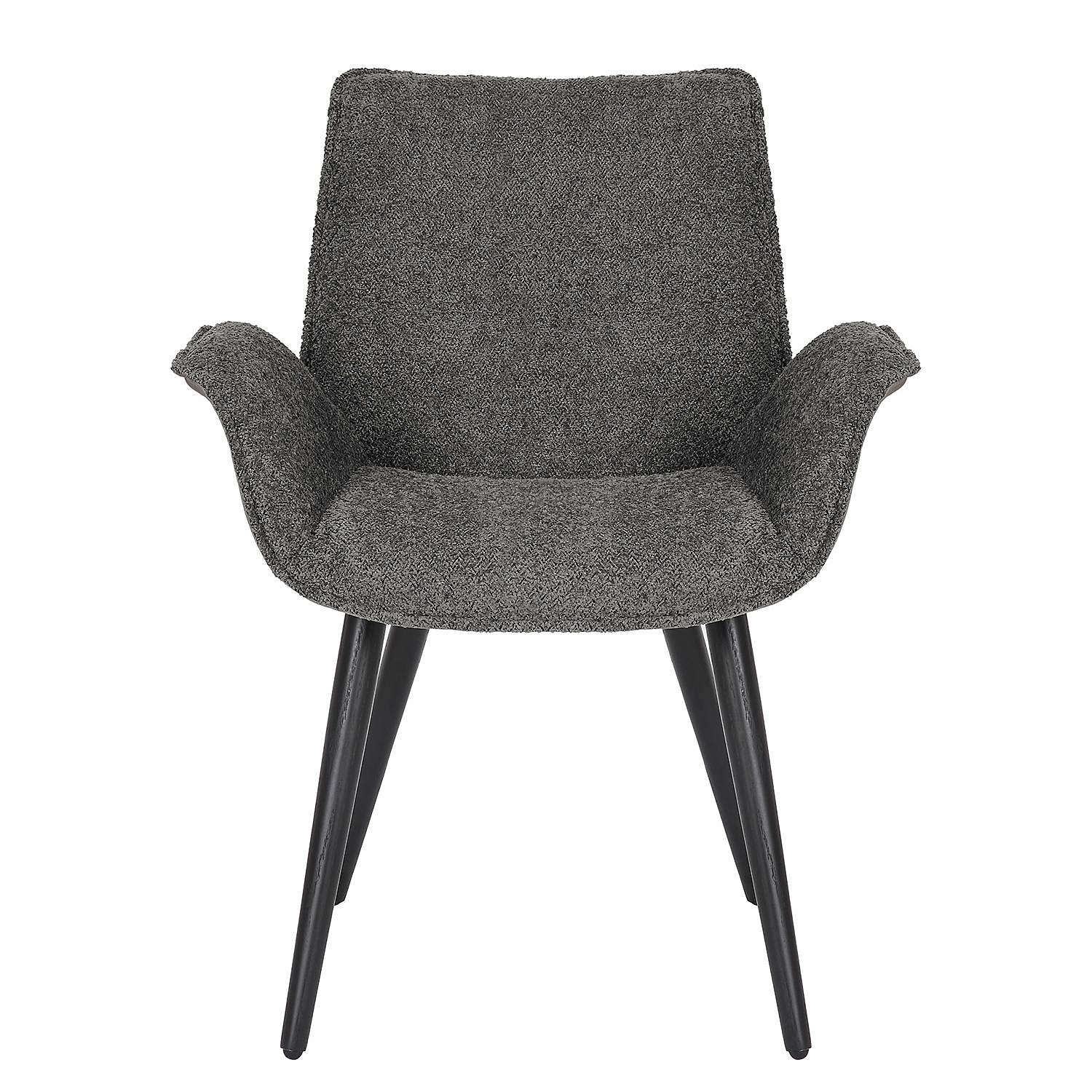 Upholstered Chair Throne Grey 1