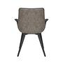 Upholstered Chair Throne Grey 3