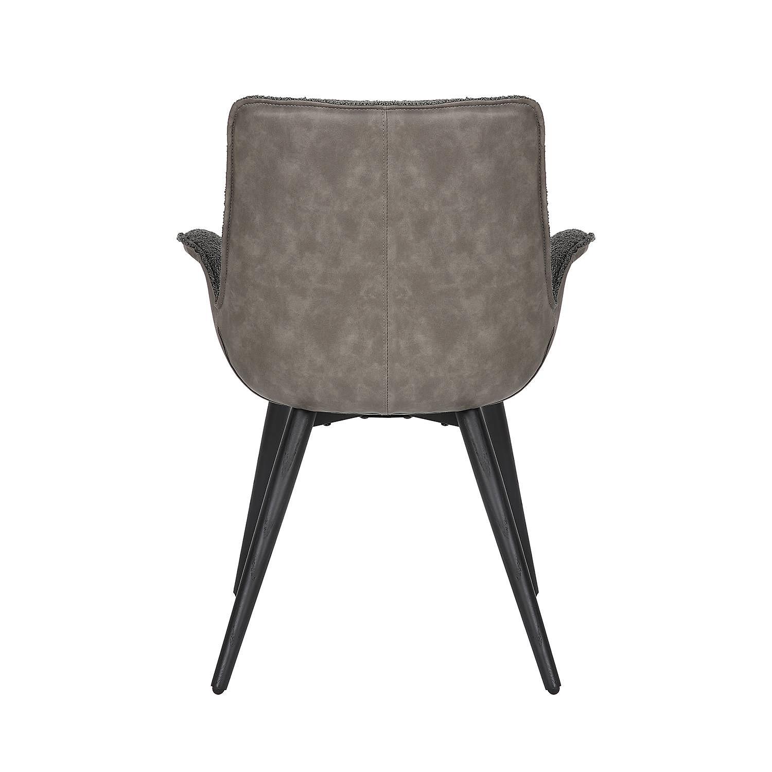Upholstered Chair Throne Grey 3