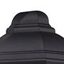 Flush wall light clear glass aluminum black 2