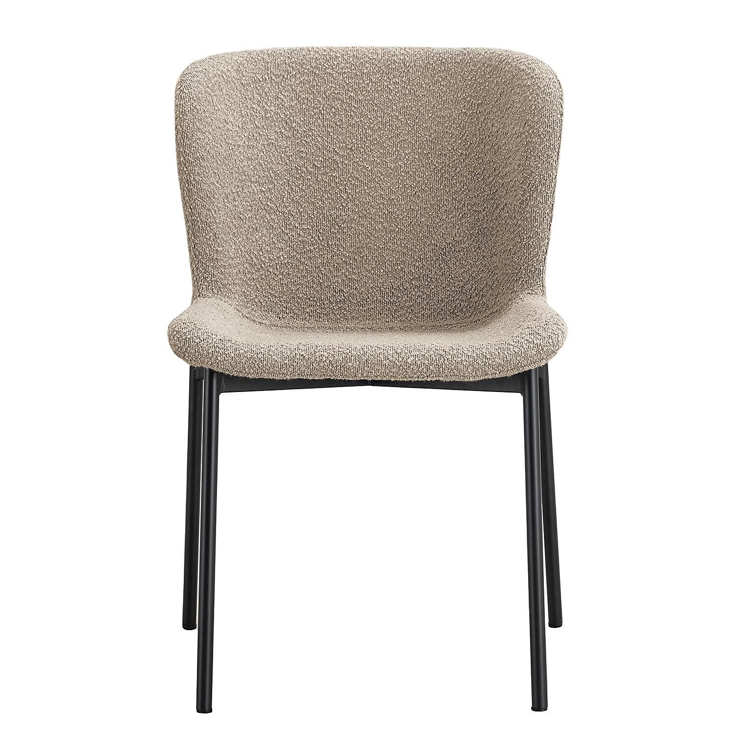 2x upholstered chair Mouzon boucle sand 1