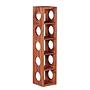 Raveo Wine Rack Sheesham Solid Wood 3