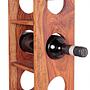 Raveo Wine Rack Sheesham Solid Wood 4