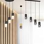 Robin Type A Pendant Lamp Smoked Glass Steel Single-flame 2