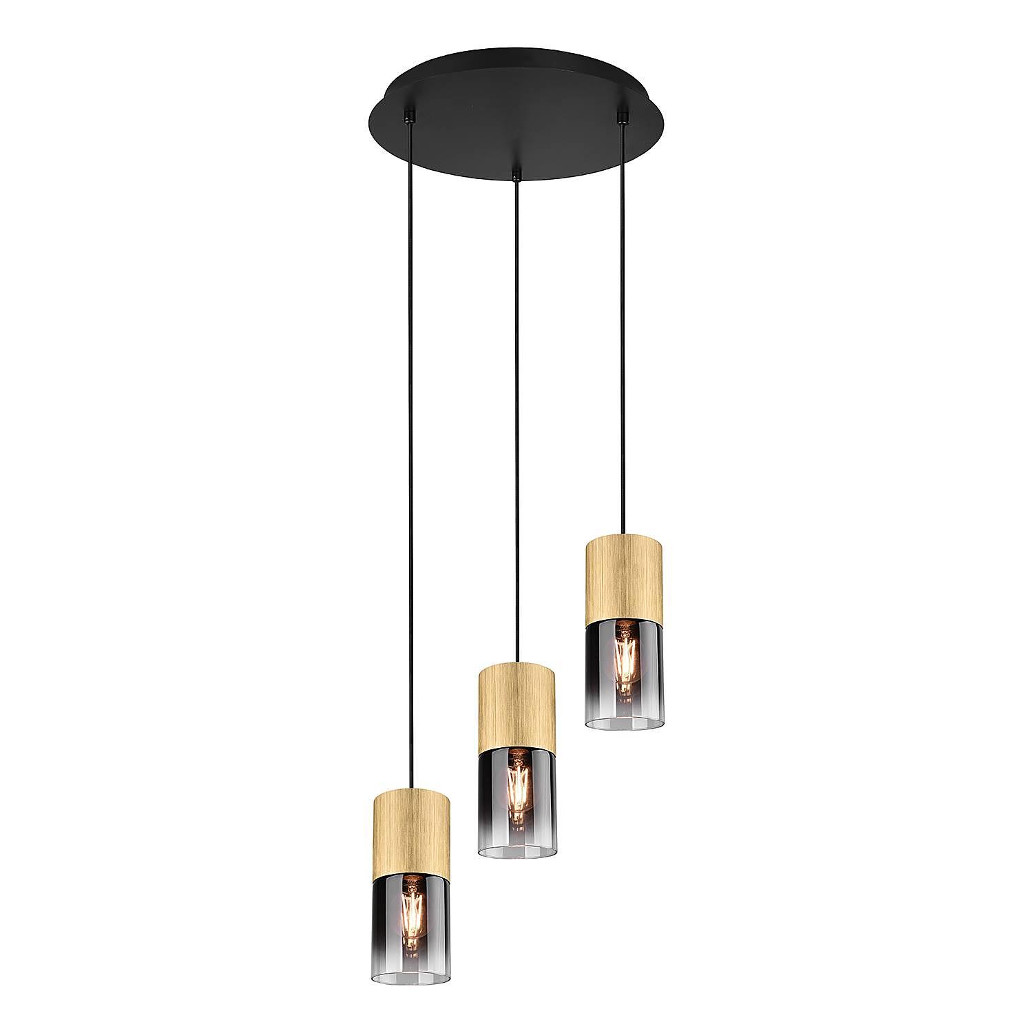 Pendant lamp Robin Type B Smoked glass Steel 2