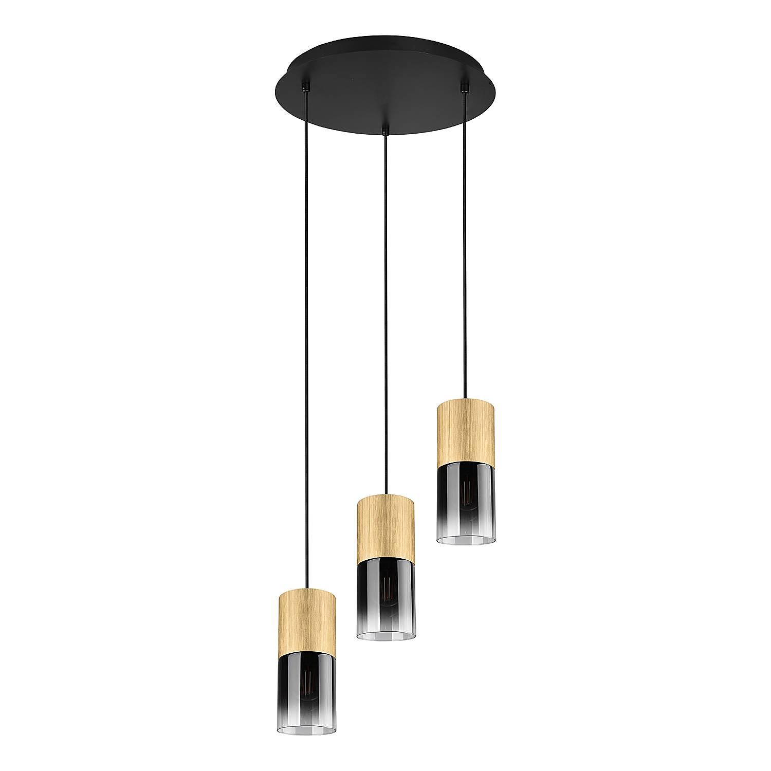 Pendant lamp Robin Type B Smoked glass Steel 1