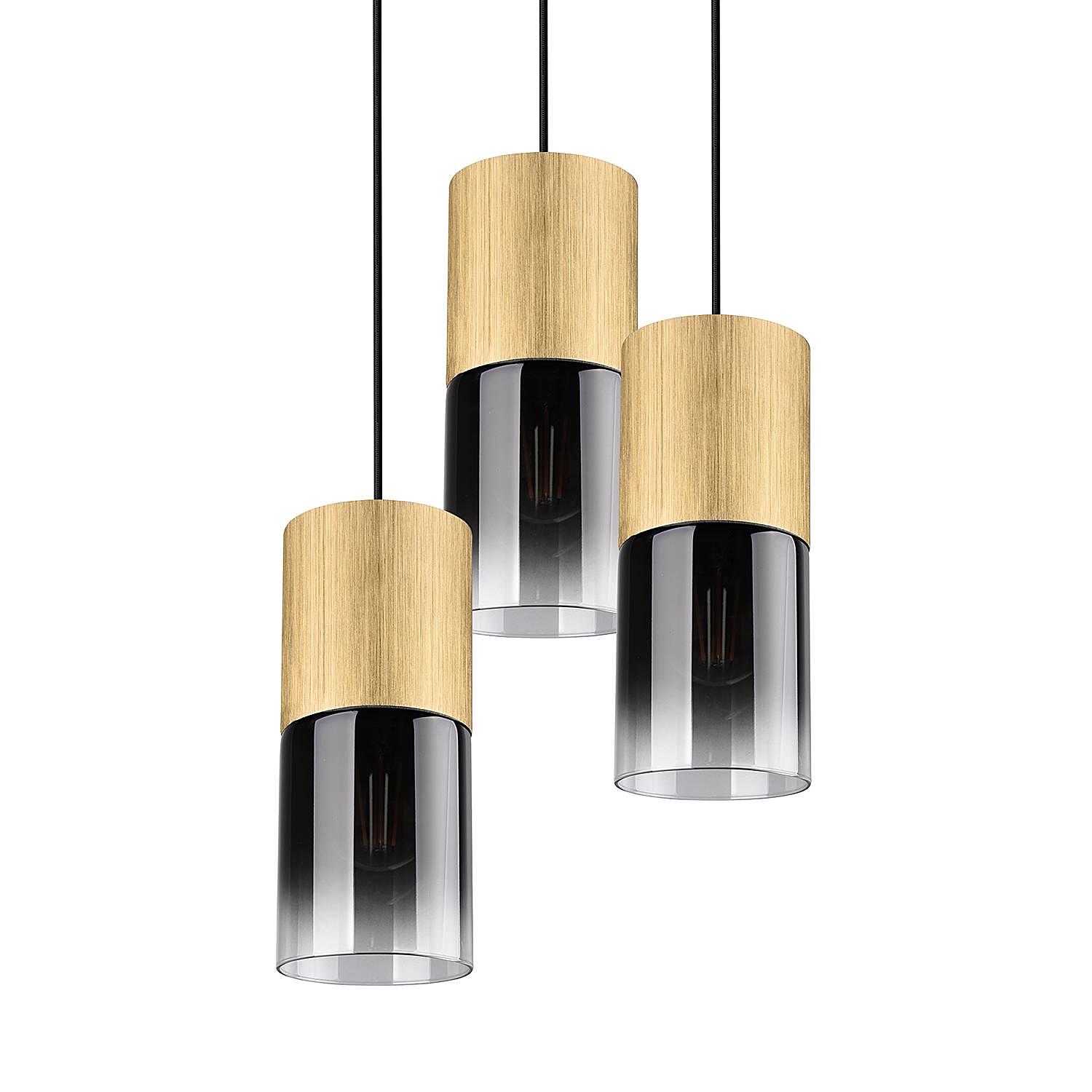 Pendant lamp Robin Type B Smoked glass Steel 4