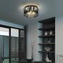 Ceiling light Crystel Smoked glass Steel Diameter: 34 cm 2