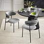 2x Upholstered chair Podington Grey 4