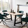 Armchair Romu Velvet Metal Green 2