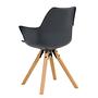 Armchair Skava Solid Wood Dark Grey 2
