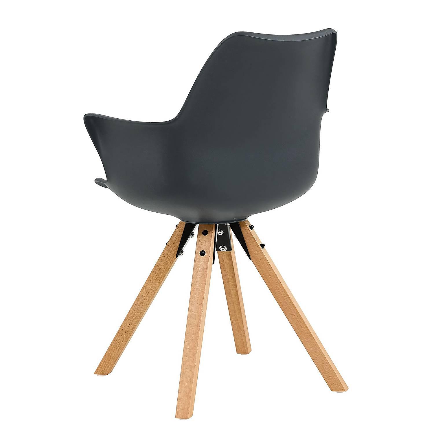 Armchair Skava Solid Wood Dark Grey 2