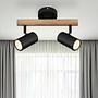 3-flame ceiling spotlight Herti Iron Eucalyptus 2