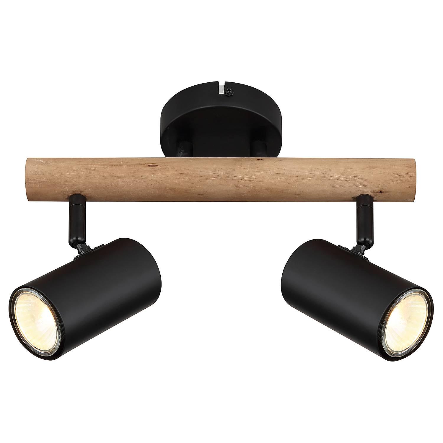 3-flame ceiling spotlight Herti Iron Eucalyptus 4