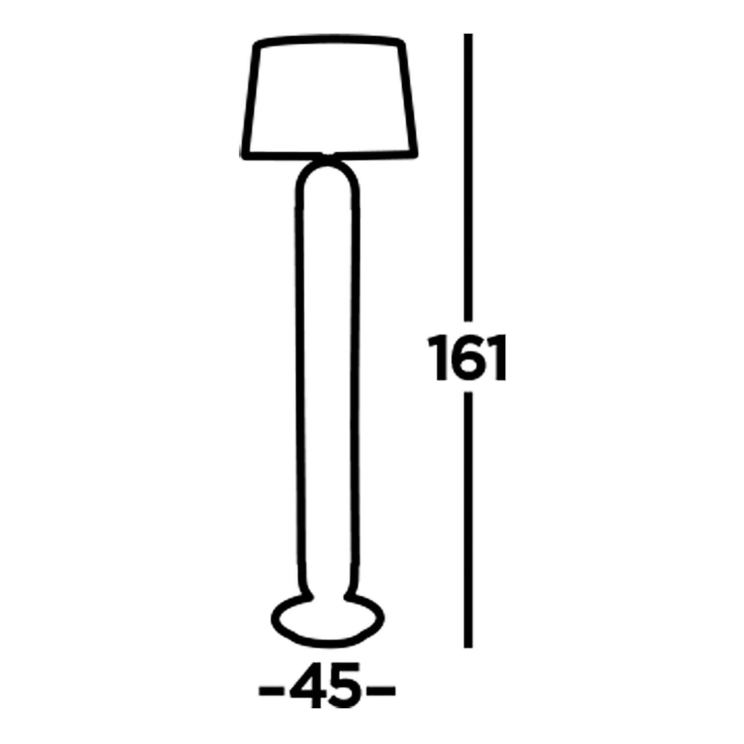 Jazz Floor Lamp Steel Velvet 1-light 3