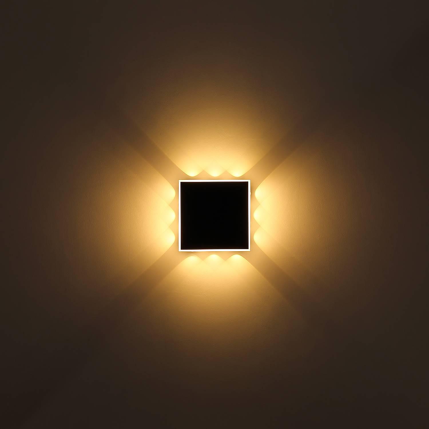 Saidy Wall Lamp Iron Acrylic Glass 1-light 2