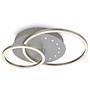LED Ceiling Light Arruda Round Aluminum Silver 1