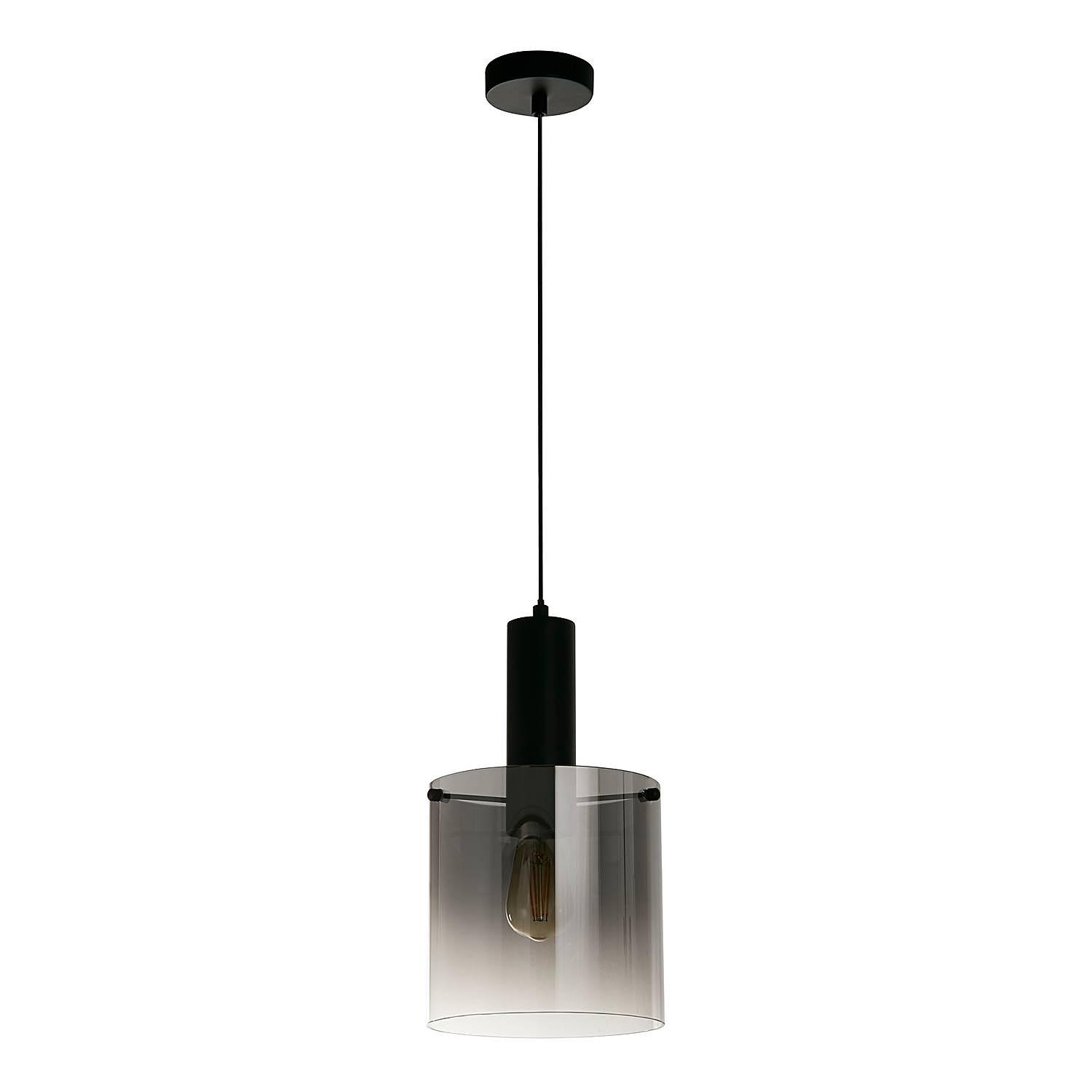Sweden Pendelleuchte Stahl Glas Schwarz 2