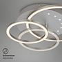 LED Ceiling Light Arruda Round Aluminum Silver 4