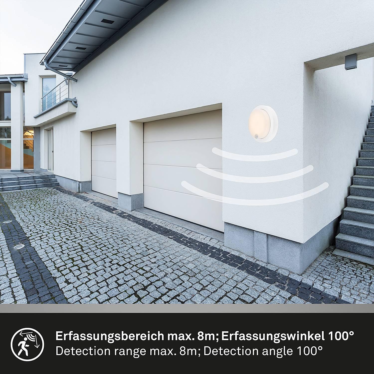 1-Flame LED Wall Light Presigo Polypropylene White 4