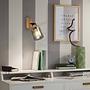 Meidelo Wall Lamp Aluminum Smoked Glass Black 1-light 3