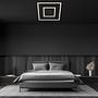 2-burner LED ceiling light Figa Aluminum Black 3