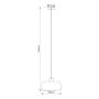 Pendant lamp Giuseppe Colored glass Iron Gray 4