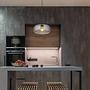 Pendant lamp Giuseppe Colored glass Iron Gray 2