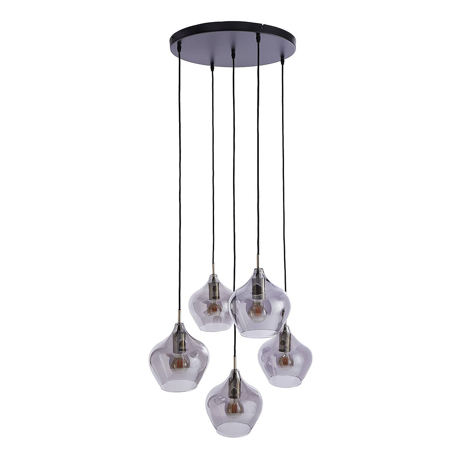 Pendant light SOFIE Iron Glass Bronze 1