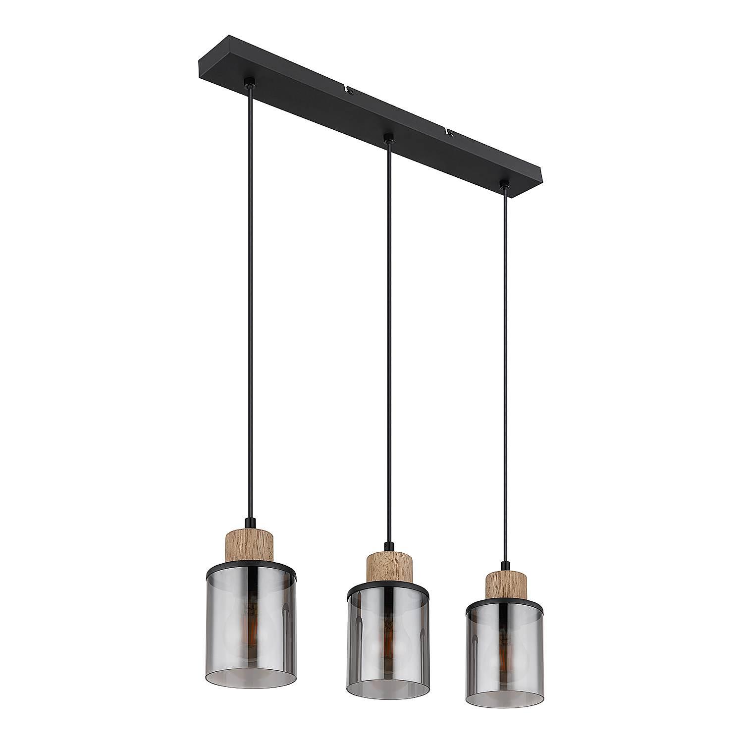 Pendant lamp Reid Type C 3-flame Black 3