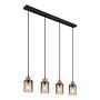 Pendant lamp Reid Type C colored glass iron 4