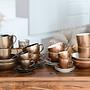 2x Coffee cups Gold 3