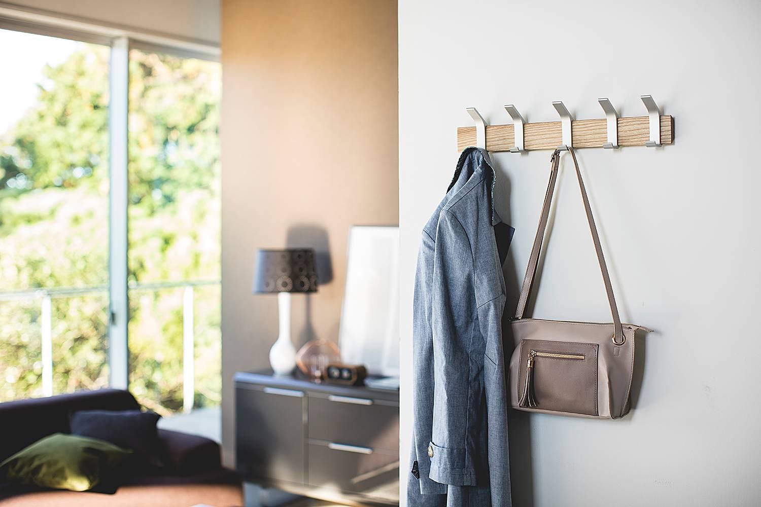 Coat rack Rin Ash wood Part-solid Silver 2