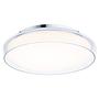 Ceiling lamp Luena Chrome Clear glass Silver White 1