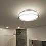 Ceiling lamp Luena Chrome Clear glass Silver White 4