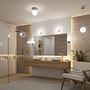 Gove Ceiling light Opal glass Chrome 1-flame 17cm 2