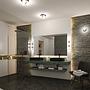 Gove Rondel Ceiling Light Opal Glass Aluminum 3-light 2