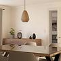 Caprarola Frosted Pendant Lamp Glass Steel Single-flame 3