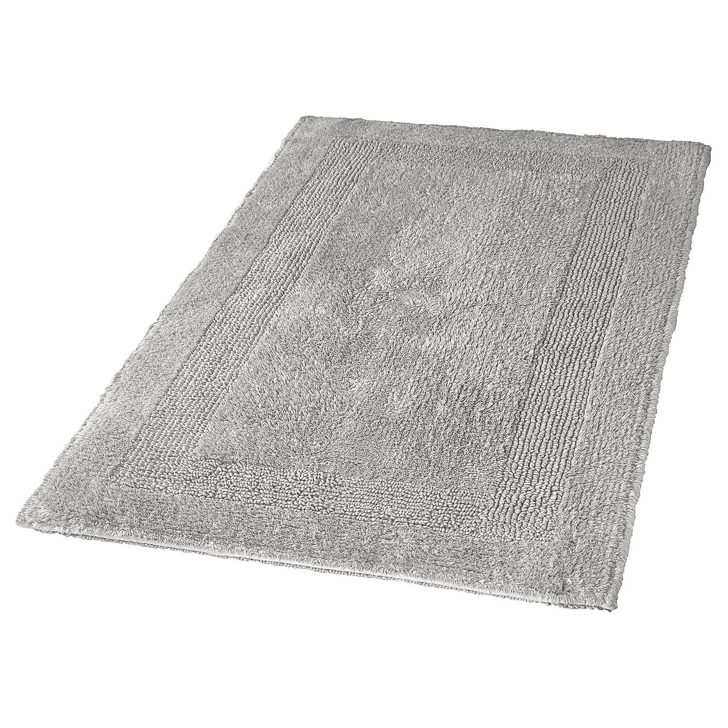Arizona Bath Mat Cotton Silver Grey 60 x 100 cm 1