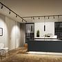 1-Flame Pendant Lamp Urail Catalejo Aluminum Black 2