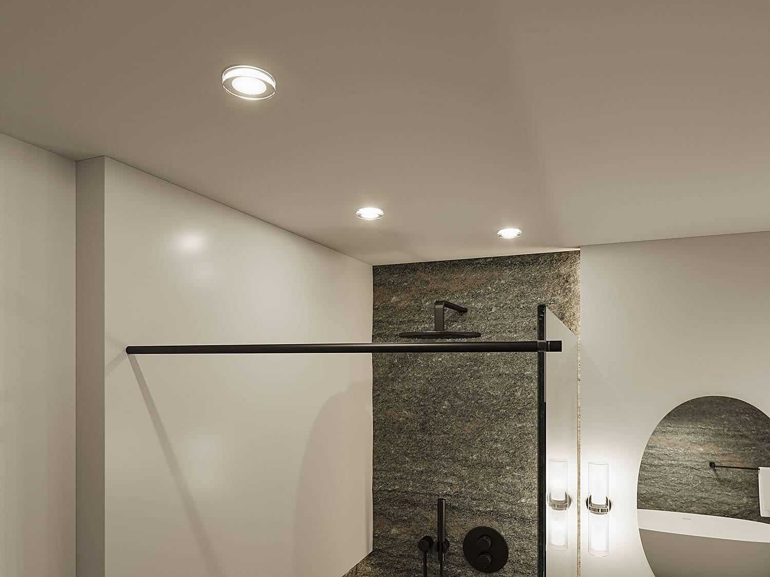 Luena Ceiling Lamp Aluminum Clear Glass 9cm 3