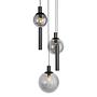 5-Flammig Pendelleuchte Bollique Aluminium Rauchglas 1