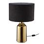 Table lamp FRONT ROW Ceramic Textile Black Gold 2
