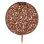 Sun lamp Mandala iron rust brown 3