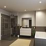 3x Recessed spotlight Cole Coin Square White 4