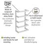 Towel rail Fondiro White 4