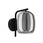 Ciampino Wall Lamp Smoked Glass Steel 1-Light 1