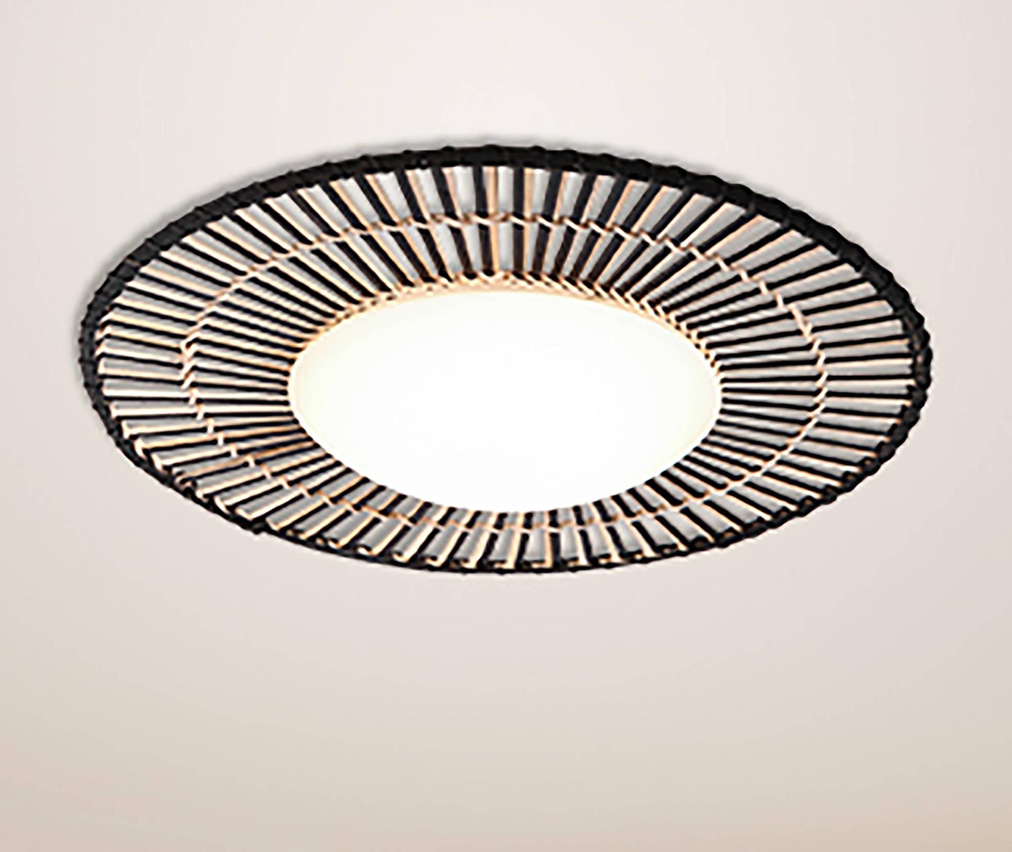 Aura Ceiling Light Acrylic Glass Black 50cm 1