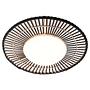 Aura Ceiling Light Acrylic Glass Black 50cm 3